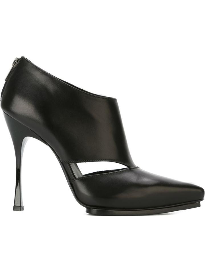 Ann Demeulemeester Cut Out Detail Boots