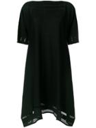 Issey Miyake Handkerchief Hem Knitted Dress - Black