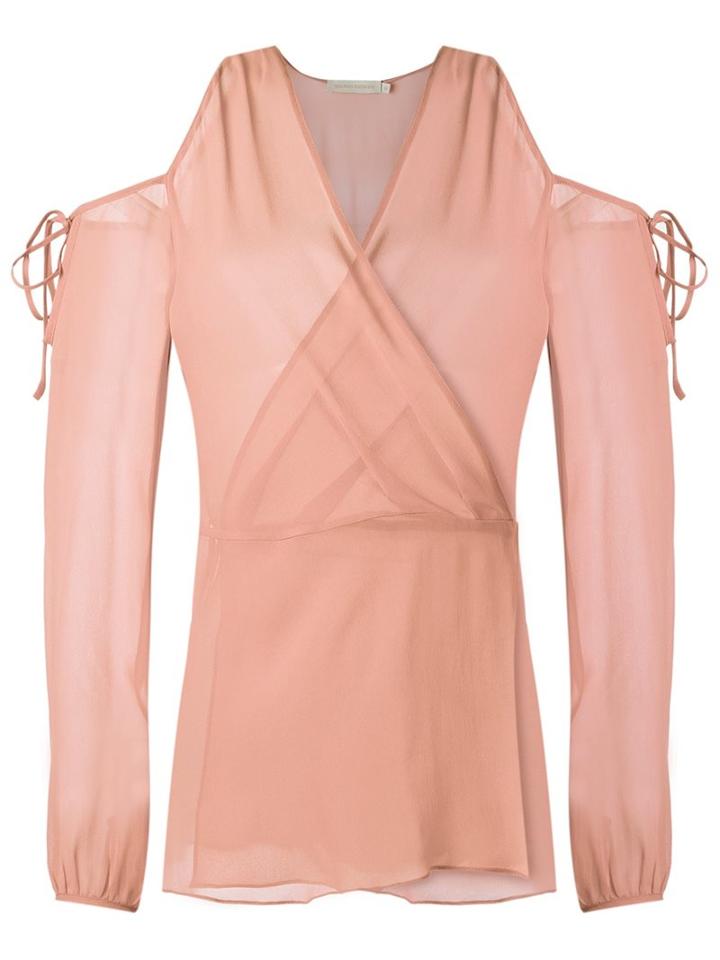 Giuliana Romanno Silk Blouse, Women's, Size: 36, Nude/neutrals, Silk