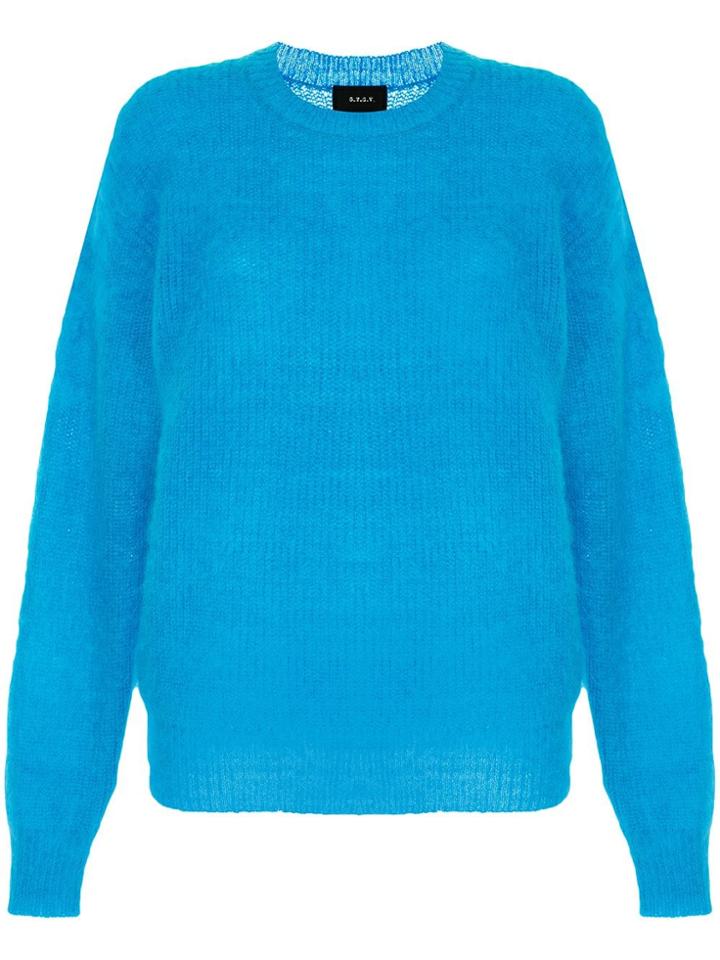 G.v.g.v. Crew Neck Jumper - Blue