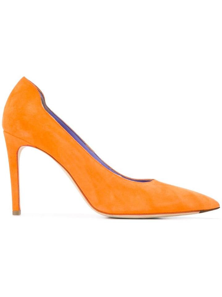 Victoria Beckham Pointed Pumps - Orange
