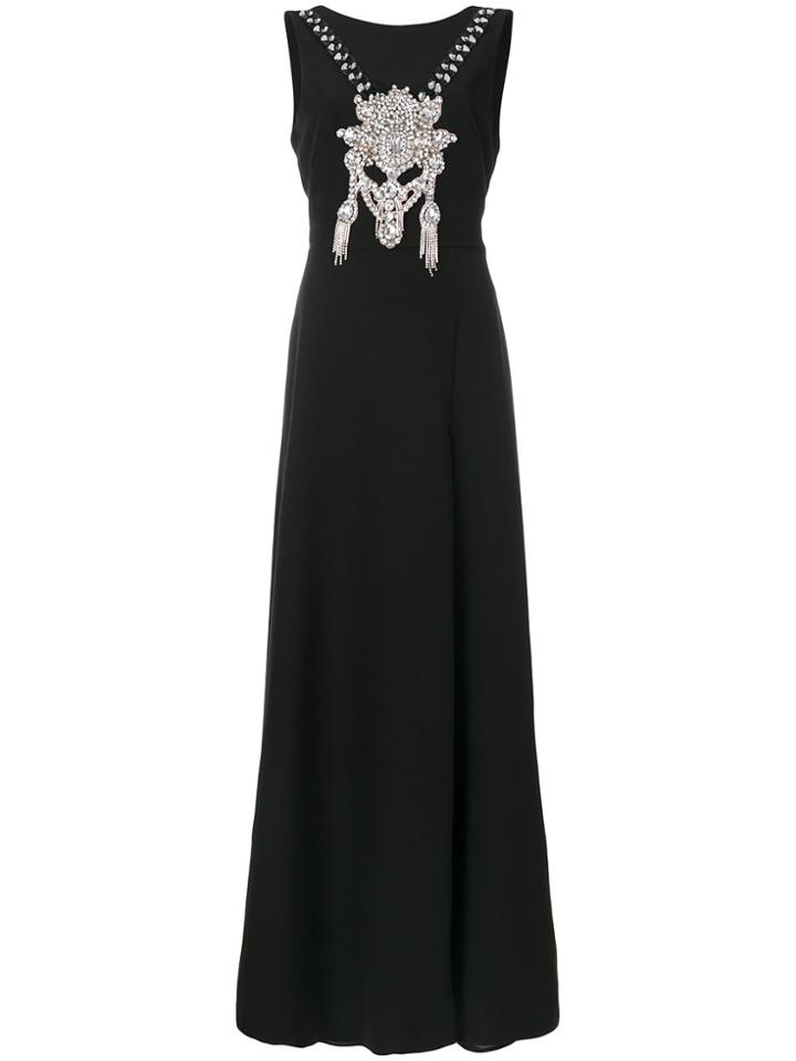 Marco Bologna Jeweled Maxi Dress - Black