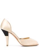 Prada Pre-owned 1990s Peep Toe Open Pumps - Neutrals