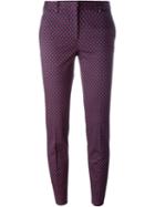 Alberto Biani Printed Trousers, Women's, Size: 40, Blue, Cotton/spandex/elastane