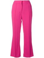 Rochas Cropped Flared Trousers - Pink