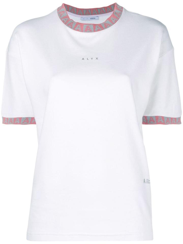 Alyx Logo Trim T-shirt - White