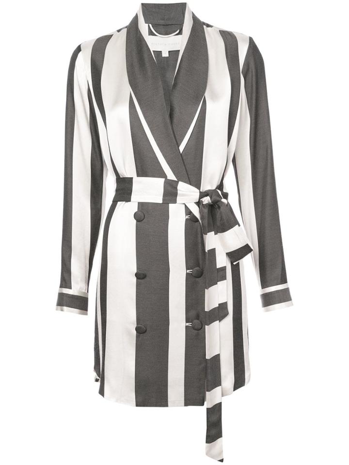 Michelle Mason Belted Dress Jacket - Black