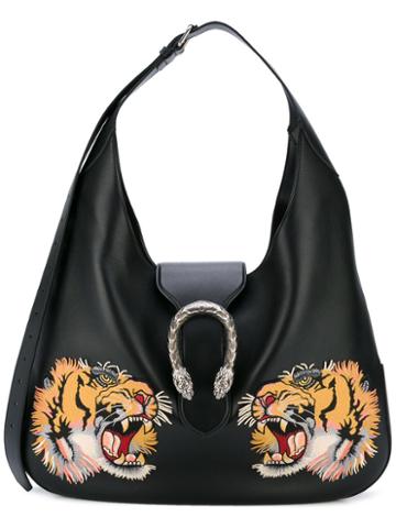 Gucci - Tiger Head Shoulder Bag - Women - Calf Leather - One Size, Black, Calf Leather