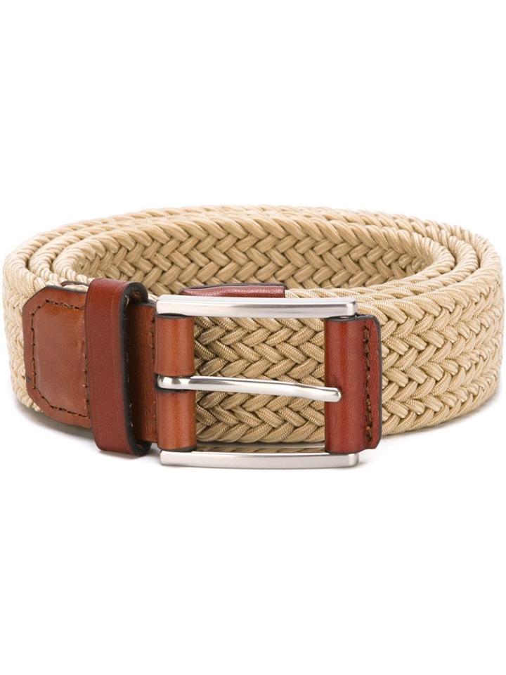 Michael Kors Collection Woven Belt - Nude & Neutrals