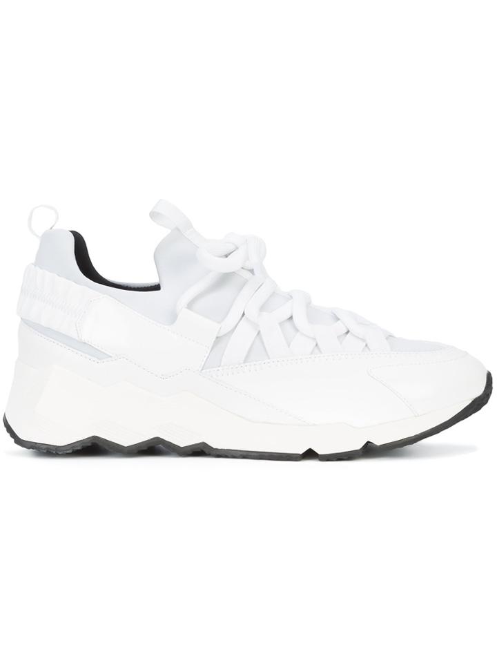 Pierre Hardy Chunky Lace-up Sneakers - White