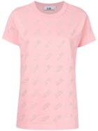 Gcds Embellished Logo T-shirt - Pink & Purple