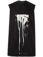 Rick Owens Drkshdw 'bleach Vomit' Vest - Black