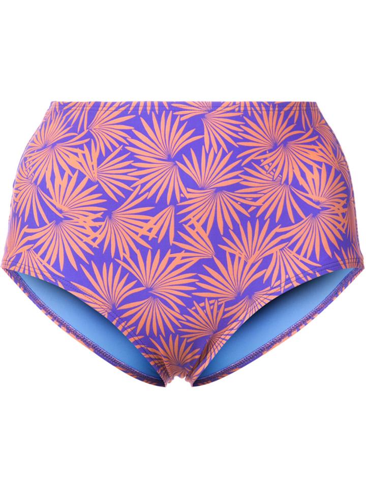 Dvf Diane Von Furstenberg Tropical Print Bikini Bottoms - Pink &