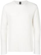 Eleventy Classic Fitted Sweater - White