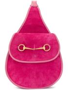 Gucci Vintage Horsebit One Shoulder Bag - Pink