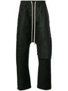 Rick Owens Drkshdw Distressed Straight-leg Trousers - Black