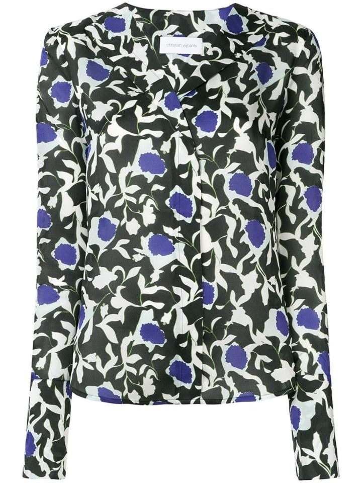 Christian Wijnants Tarani Floral Blouse - Green