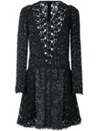 Giambattista Valli Lace Dress, Women's, Size: 40, Black, Polyamide/polyester/virgin Wool