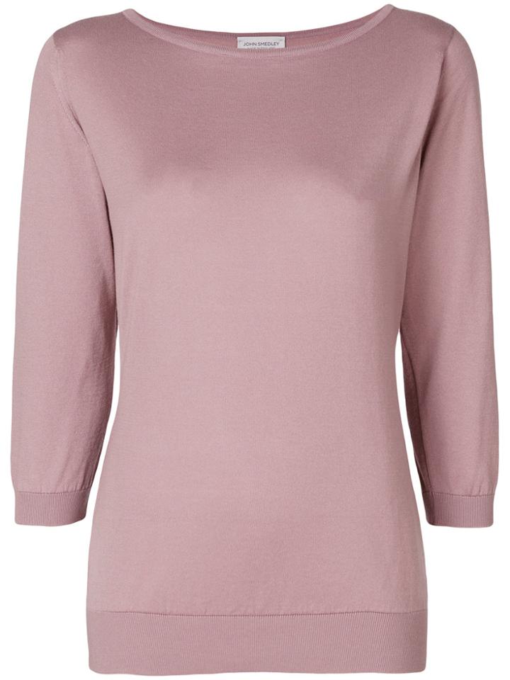 John Smedley Cassandra Sweater - Pink & Purple