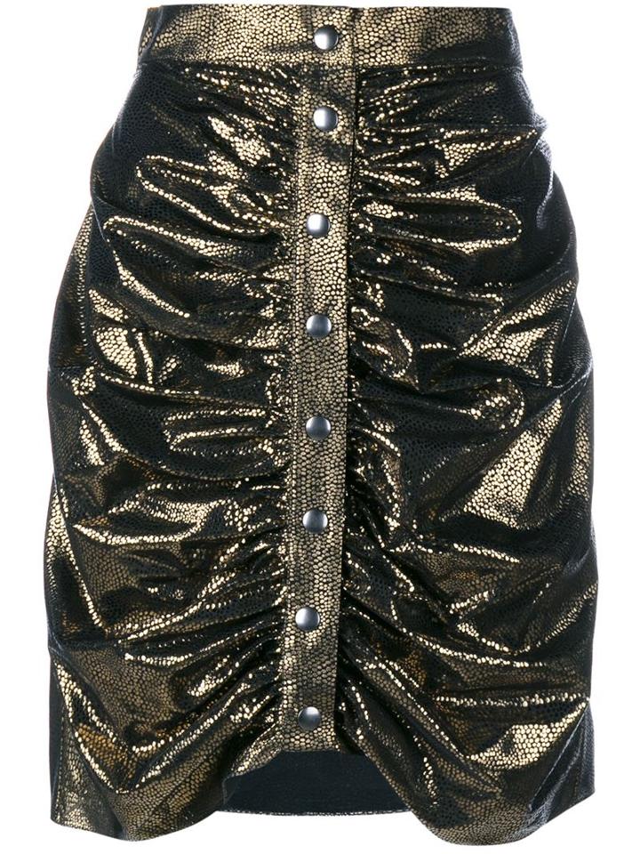 J.w.anderson Ruched Metallic Skirt