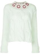Tu Es Mon Trésor Goodbye Cable-knit Sweater - Green