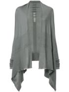 Rick Owens Drapey Cardigan, Women's, Size: Medium, Green, Cashmere