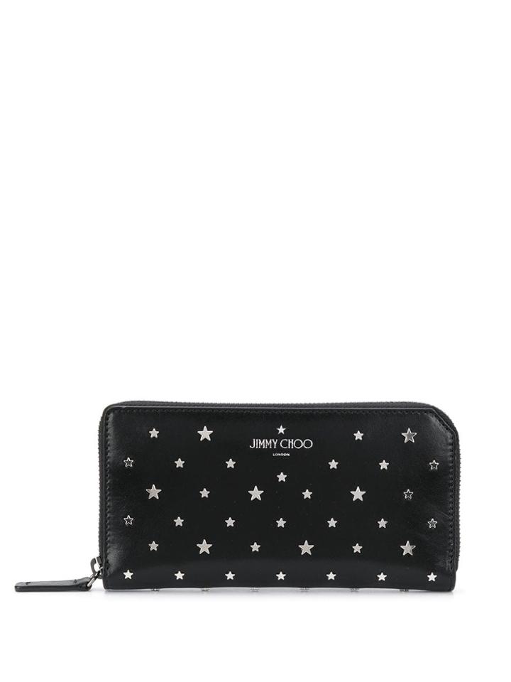 Jimmy Choo Star Stud Wallet - Black