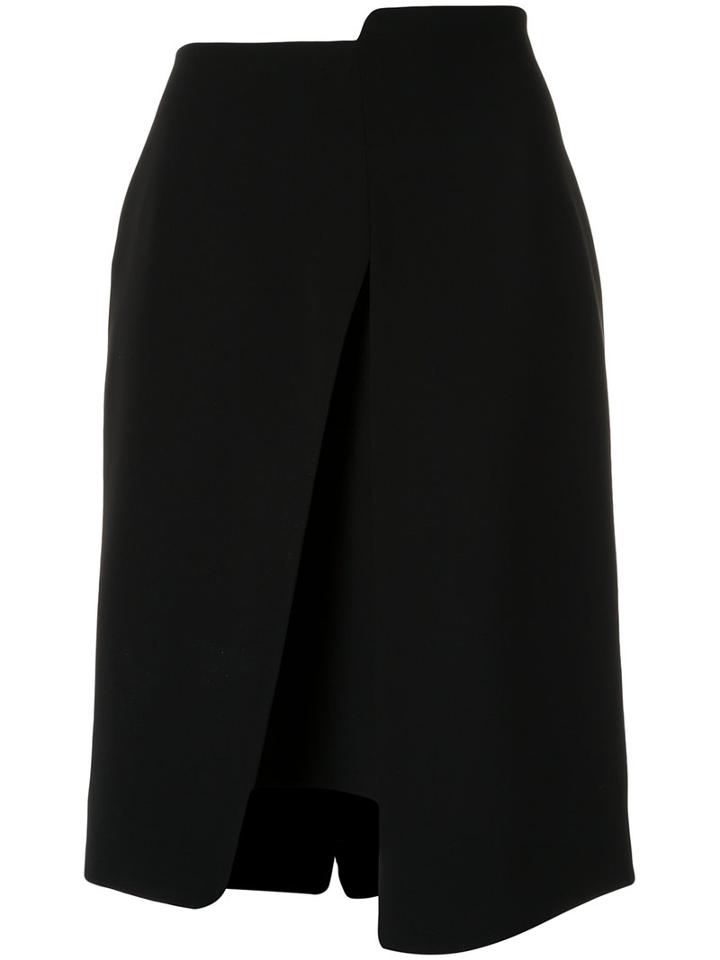 Gloria Coelho Asymmetric Skirt, Women's, Size: 42, Black, Polyester