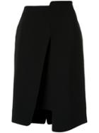 Gloria Coelho Asymmetric Skirt, Women's, Size: 42, Black, Polyester