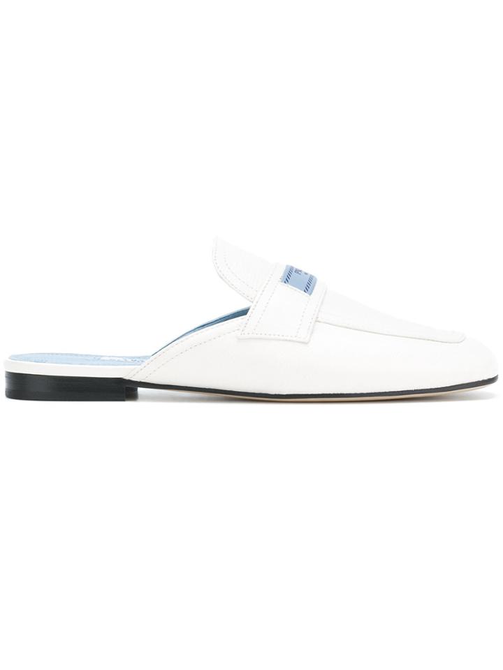 Prada Loafer Mules - White