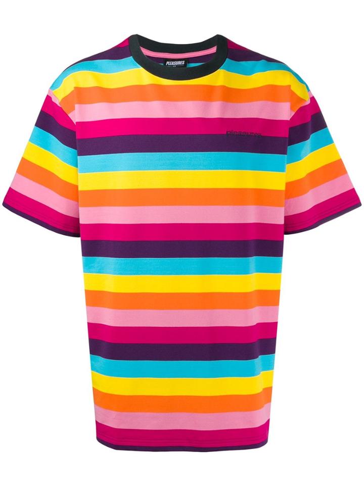 Pleasures Striped T-shirt - Blue