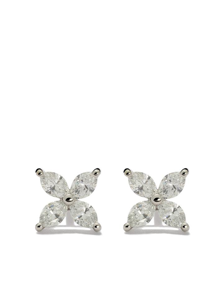 Tiffany & Co Tiffany Victoria Diamond Small Stud Earrings - Metallic