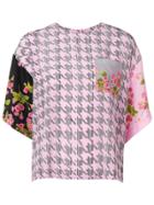 Natasha Zinko Printed Oversized Blouse - Pink
