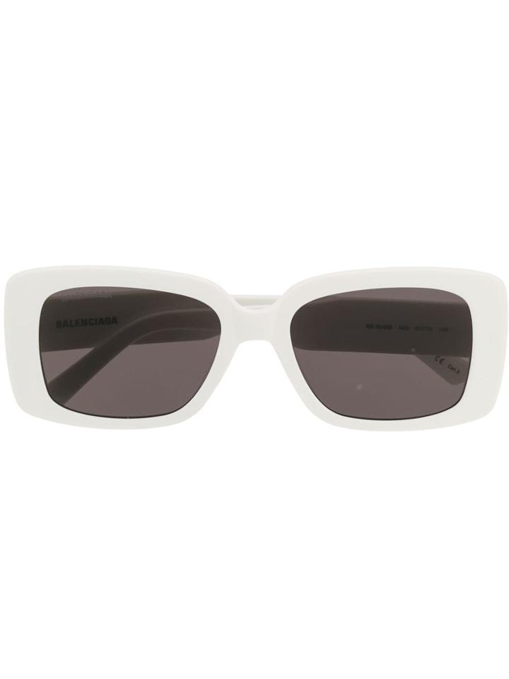 Balenciaga Eyewear Bb Mode Sunglasses - White