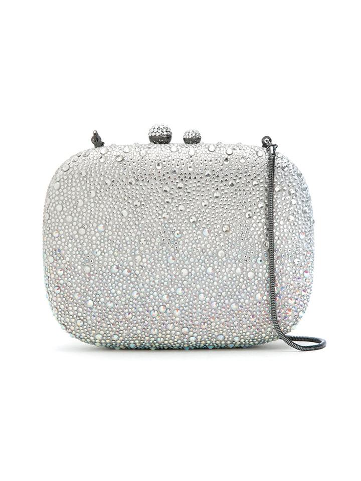 Isla Embellished Clutch - Grey