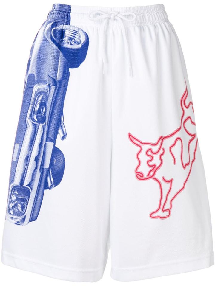 Calvin Klein Jeans Est. 1978 Drawstring Print Shorts - White