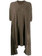 Uma Wang Panelled Sweater Dress - Brown