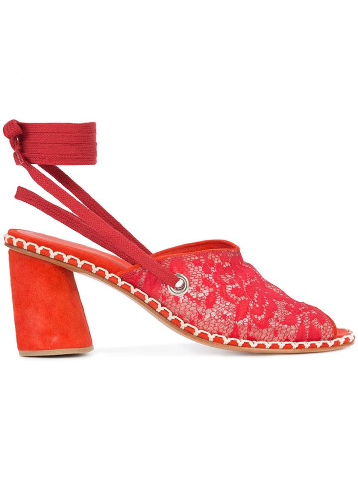 Rachel Comey Ankle Length Sandals - Red