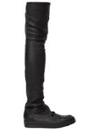 Rick Owens Thigh High Sneaker Boots - Black