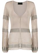 Andrea Bogosian Knitted Cardigan - Gold