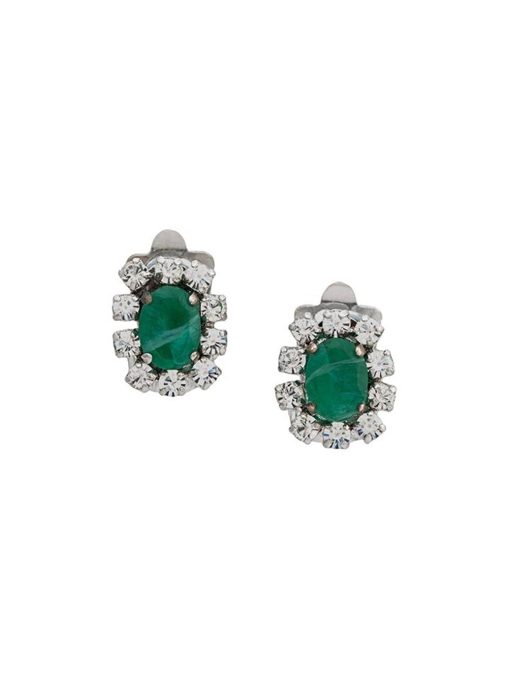 Christian Dior Pre-owned '1970s Clip-on Earrings - Silver