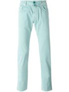 Jacob Cohen Comfort Vintage Trousers, Men's, Size: 31, Blue, Cotton/spandex/elastane