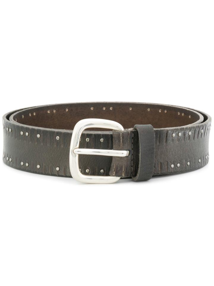 Orciani Studded Buckle Belt - Brown