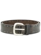 Orciani Studded Buckle Belt - Brown