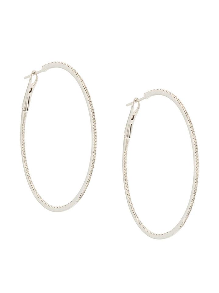 Dana Rebecca 14kt White Gold Diamond Hoops