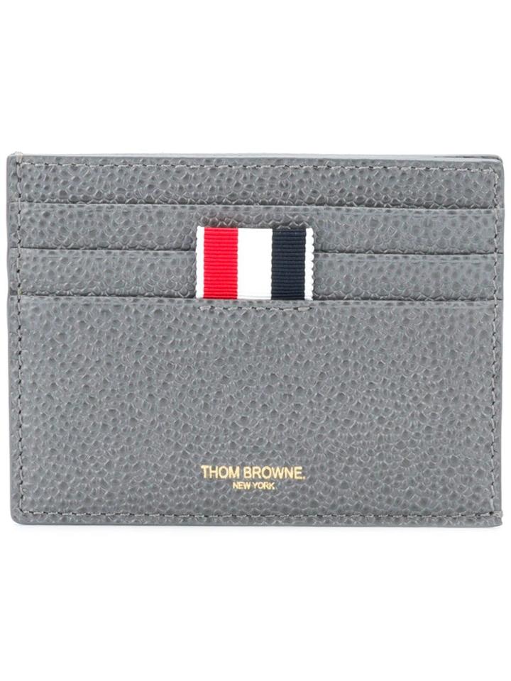 Thom Browne Bicolor Note Cardholder - Grey