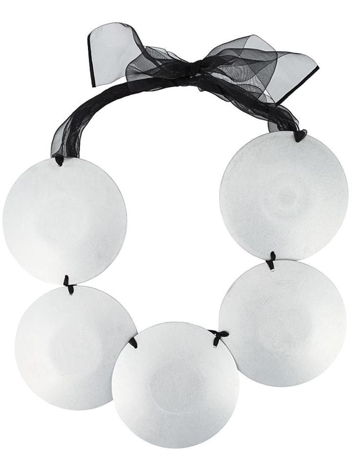 Junya Watanabe Comme Des Garçons Metallic Disc Necklace, Women's, Size: S, Aluminium