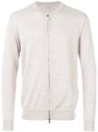 Eleventy - Zip Up Cardigan - Men - Silk/merino - Xl, Nude/neutrals, Silk/merino