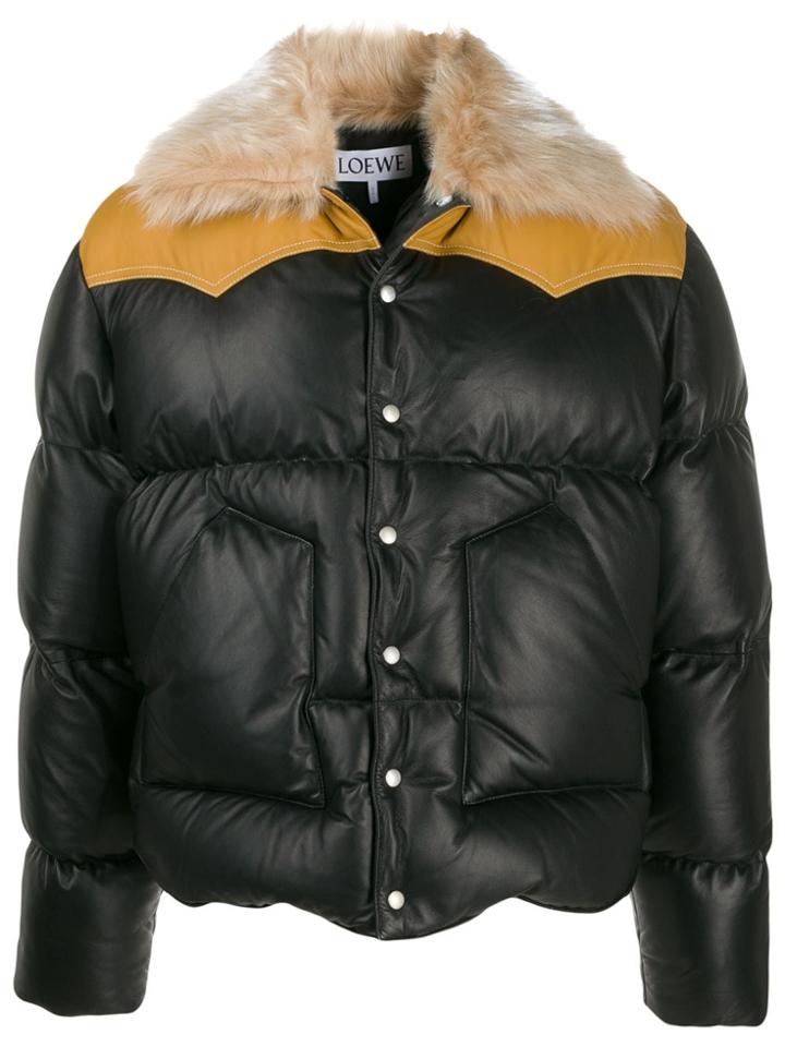 Loewe Padded Coat - Black
