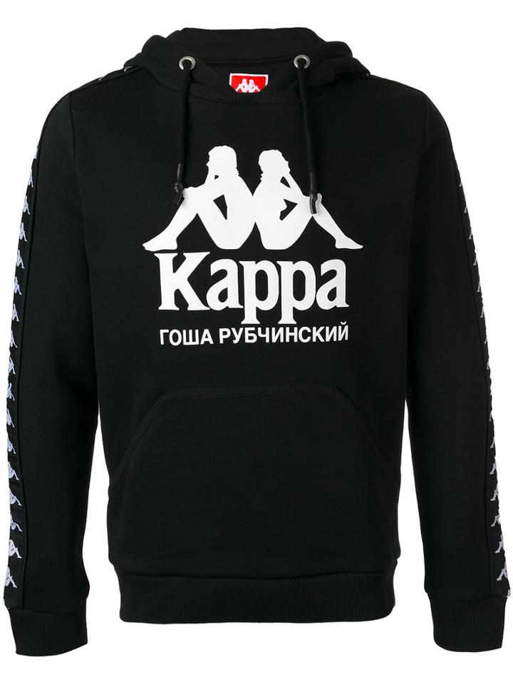 Gosha Rubchinskiy - Gosha Rubchinskiy X Kappa Hoodie - Men - Cotton/polyester - S, Black, Cotton/polyester